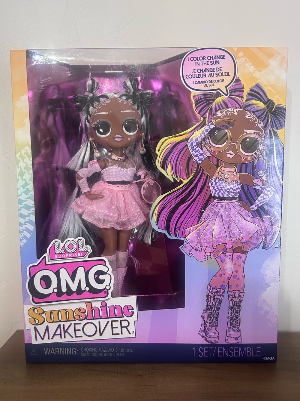 L.O.L. Surprise! O.M.G. Sunshine Makeover Doll - Pink & Purple Outfit